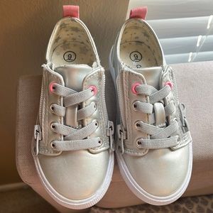 Cat & Jack silver canvas shoes